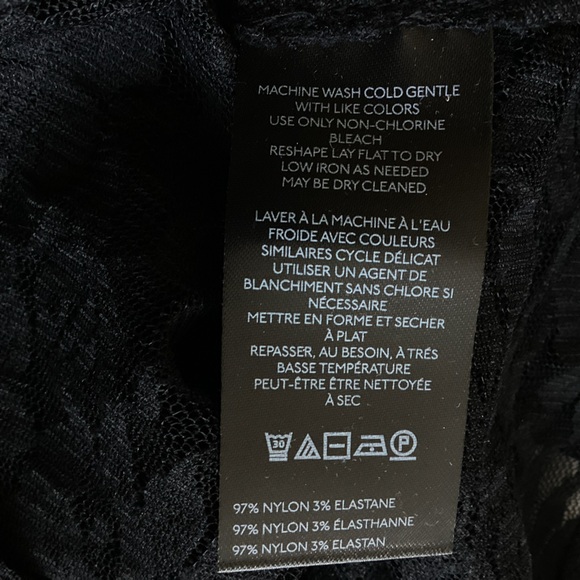 Anthropologie Crewneck Short-Sleeve Top Black Lace Tee NEW Small - Picture 14 of 15